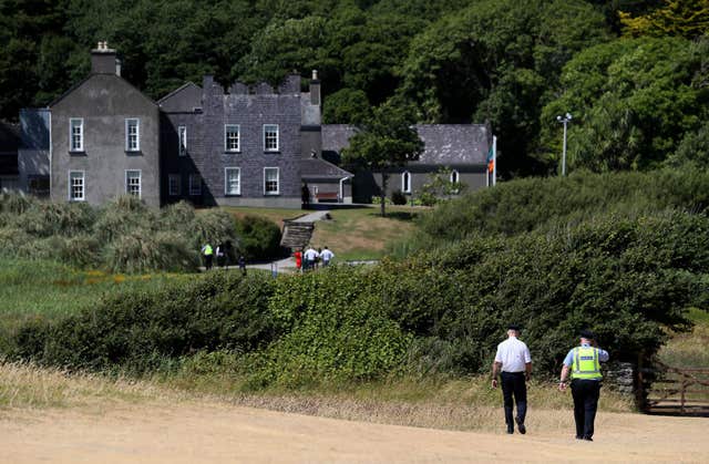 Gardai at Derrynane House