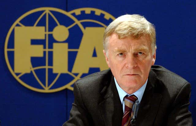 Max Mosley was president of the FIA for 15 years