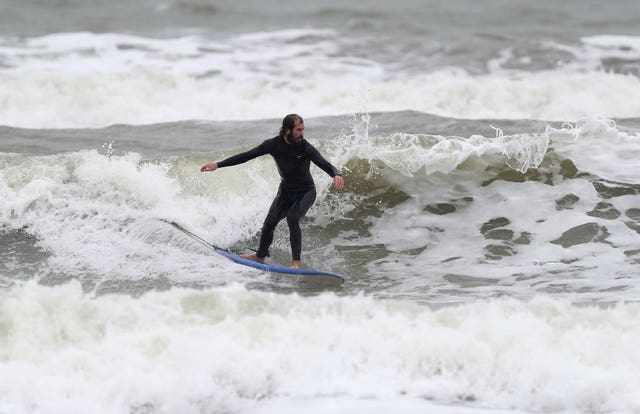 A surfer in Sussex