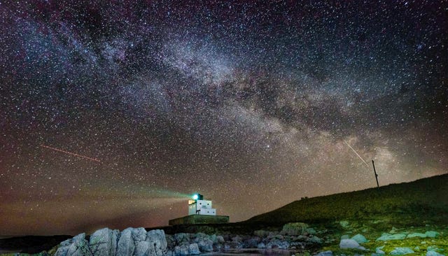 The core of the Milky Way becomes visible in the early hours of Tuesday morning