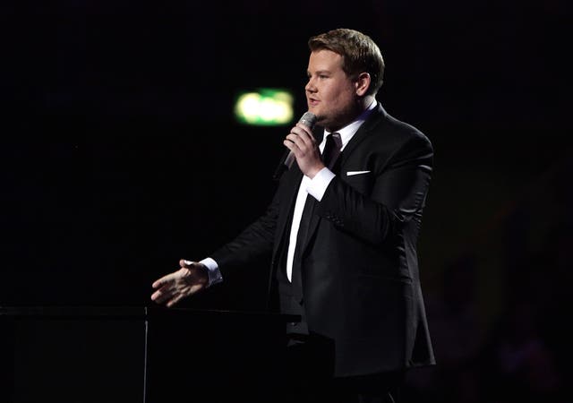 James Corden on stage