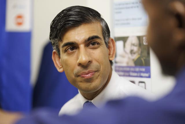 Rishi Sunak visit to Moorfields Eye Hospital