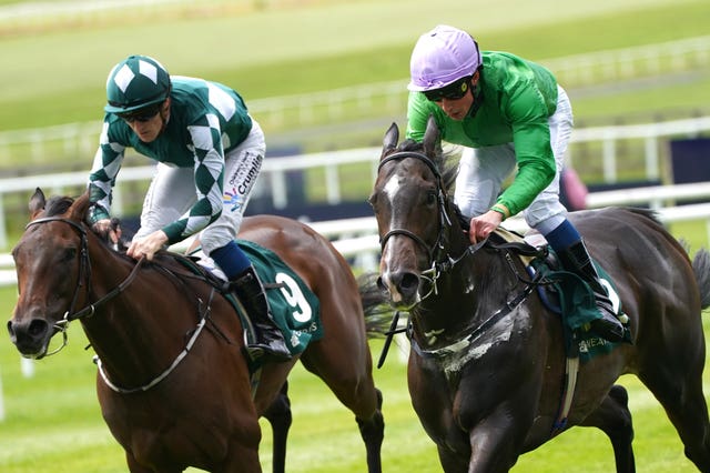 Brad The Brief ridden by William Buick (right) at the Curragh