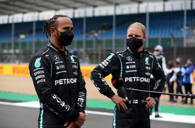 Bottas (right) has been Hamilton's team-mate at Mercedes since 2017
