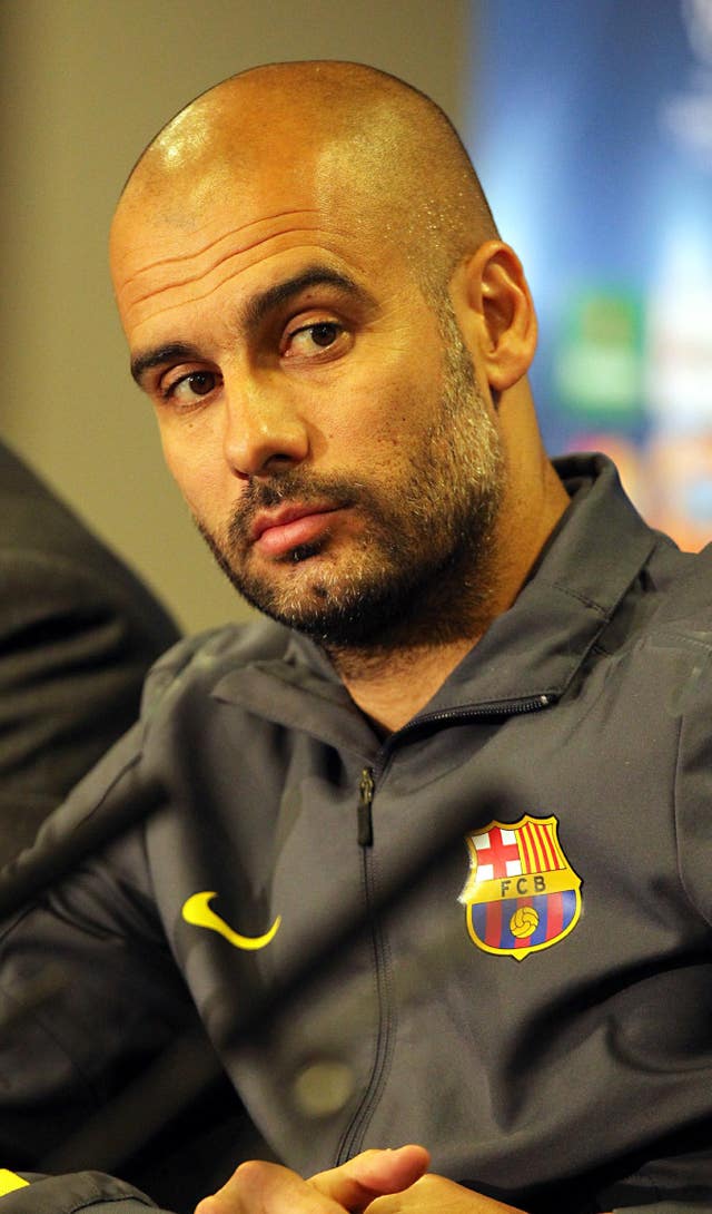 Pep Guardiola as Barcelona manager in 2012