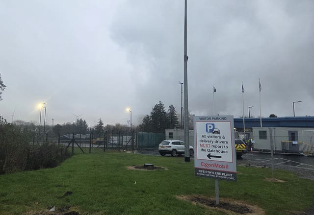 A view of the Fife Ethylene Plant at Mossmorran in Fife