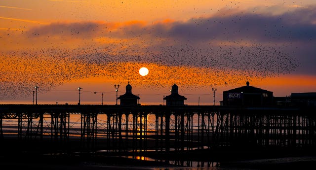 Blackpool North Pier at sunset