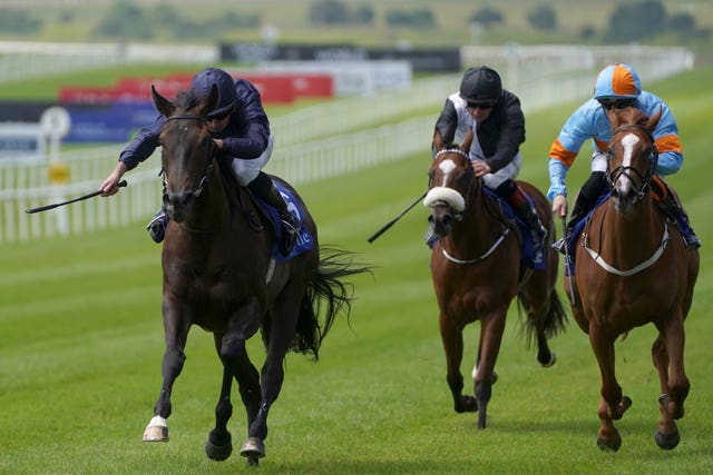 Matrika (left) winning the Airlie Stud Stakes