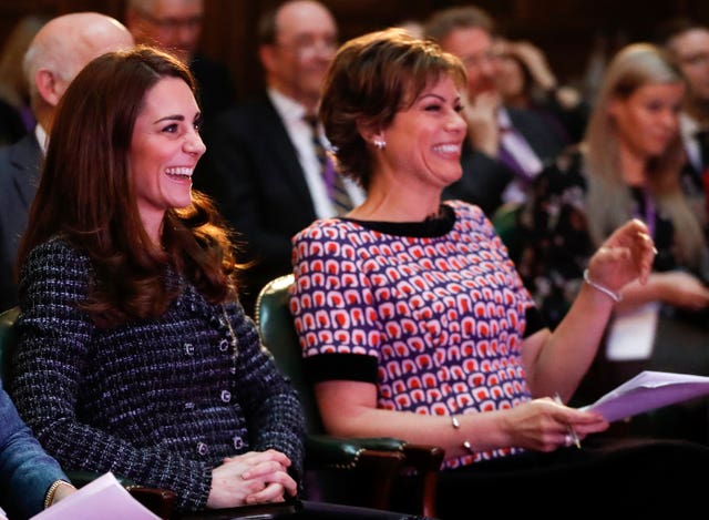 The Duchess of Cambridge and Kate Silverton at the Mental Health in Education conference