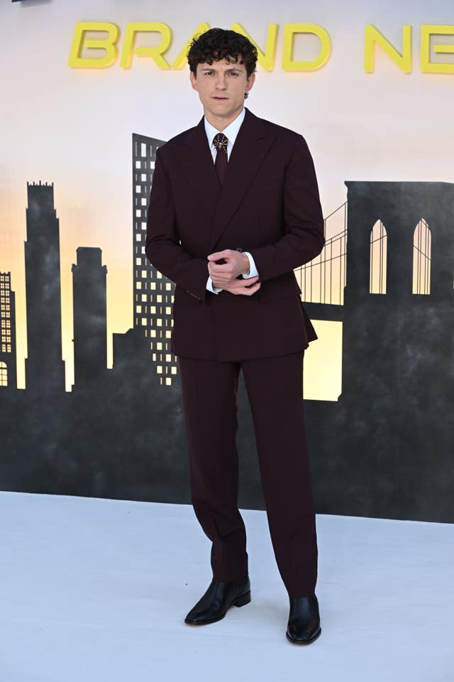 Tom Holland at the Spider-Man: Brand New Day UK premiere in London