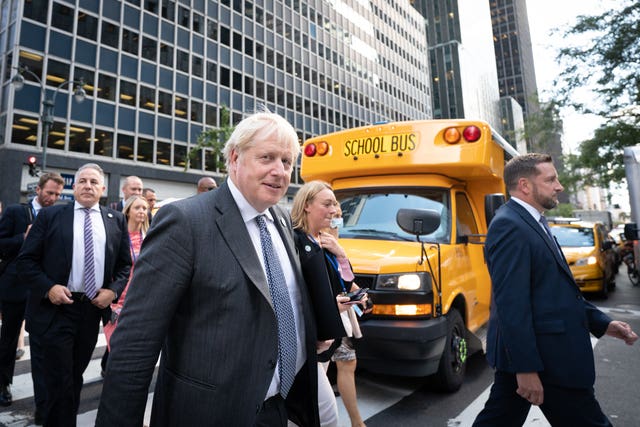 Boris Johnson visit to US