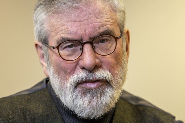 Former Sinn Fein president Gerry Adams pictured in 2023