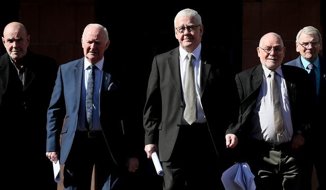 Five of the ‘hooded men'