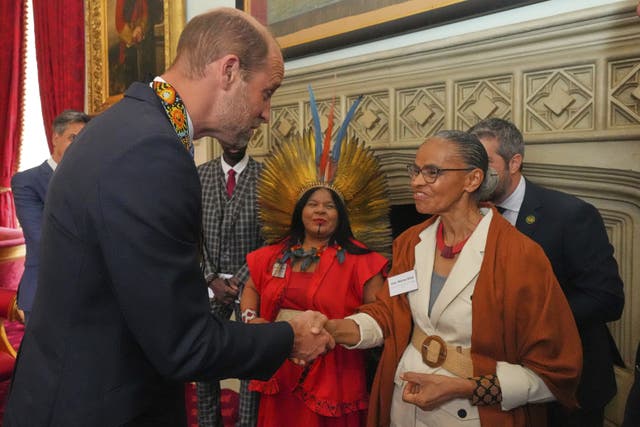 Marina Silva (right), Brazil's minister of environment and climate