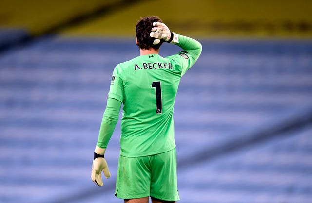 Injured goalkeeper Alisson Becker has made positive progress in his recovery from a shoulder injury