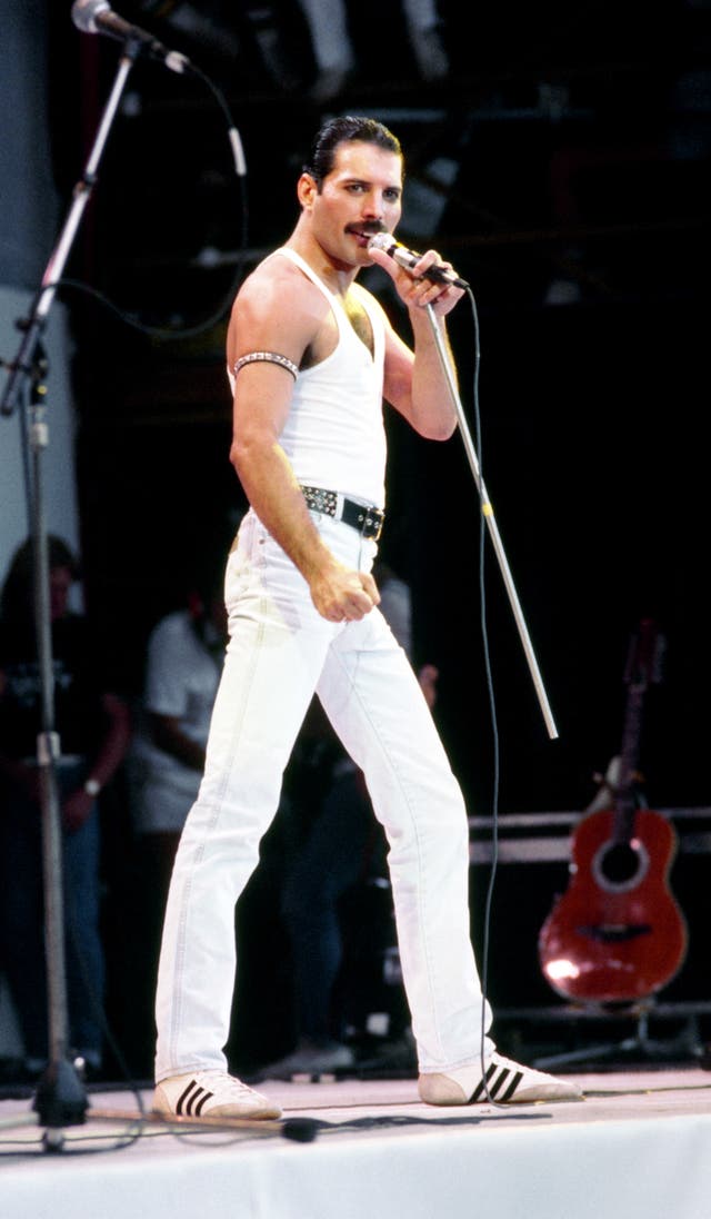 Freddie Mercury on stage 