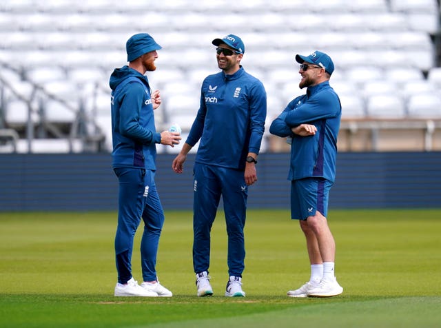 Mark Wood, centre, is likely to be the fastest bowler on show at Headingley (Nick Potts/PA)