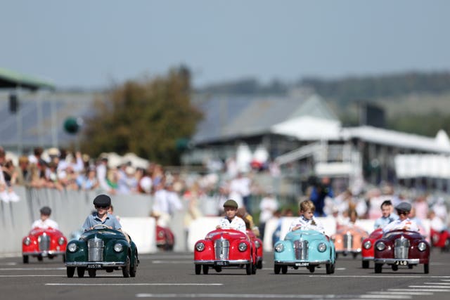 Young racers compete in the Settrington Cup at the Goodwood Motor Circuit in West Sussex in September