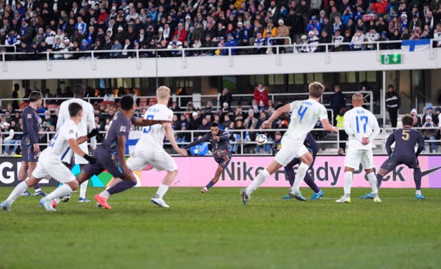 Trent Alexander-Arnold scores from a free-kick