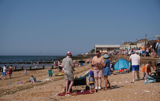 People on the beach