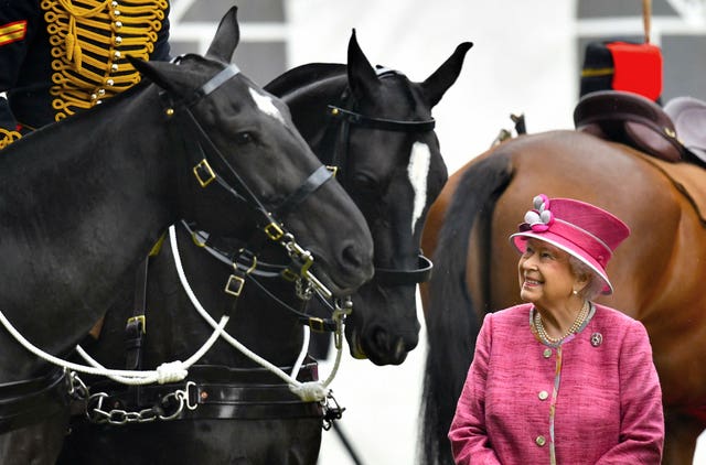 The Queen with the King's Troop