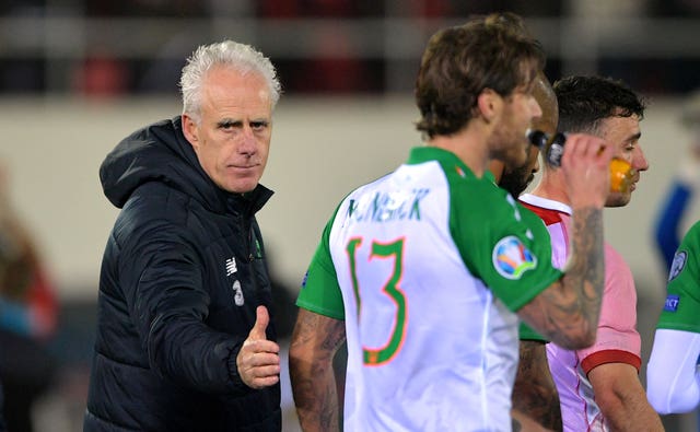 Mick McCarthy was back in the dugout as Republic of Ireland manager 