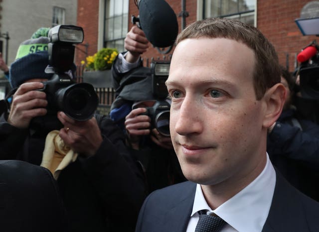 Mark Zuckerberg leaving The Merrion Hotel in Dublin