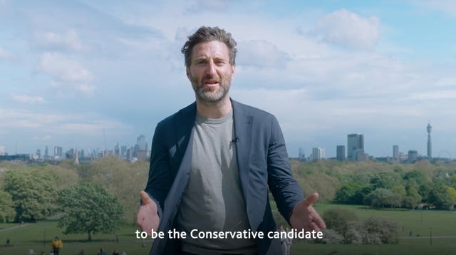 A screengrab from Daniel Korski’s Mayor for London campaign 