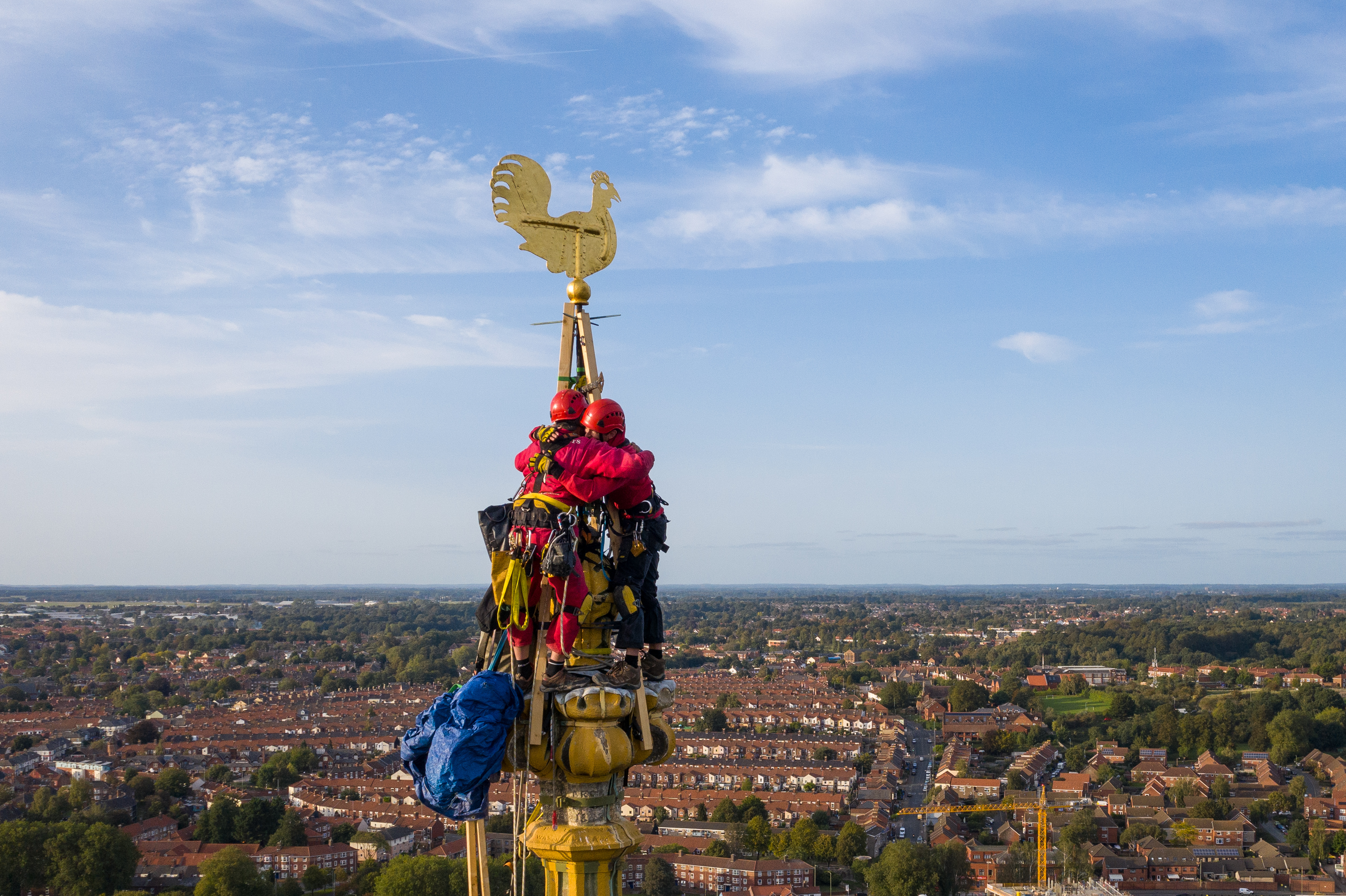 Father And Son Return Weather Vane To Cathedral’s Towering Spire ...