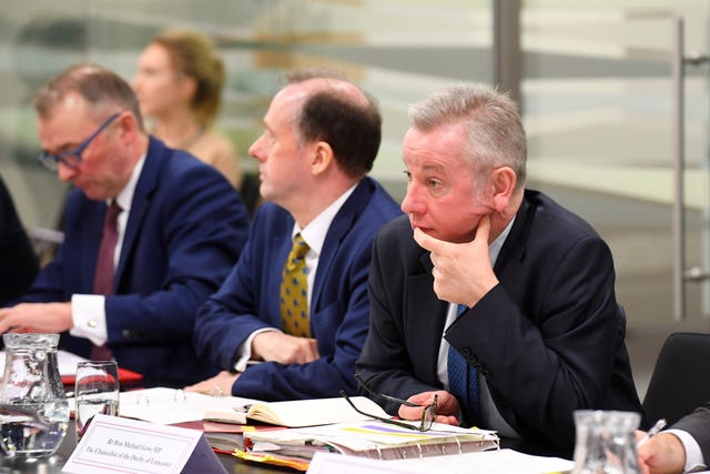 A Joint Ministerial Committee meeting at the Welsh Government Offices in Cardiff attended by the Chancellor of the Duchy of Lancaster Michael Gove