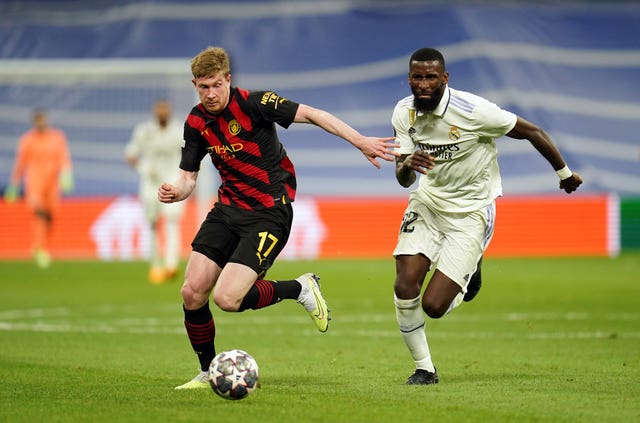 Kevin De Bruyne and Antonio Rudiger