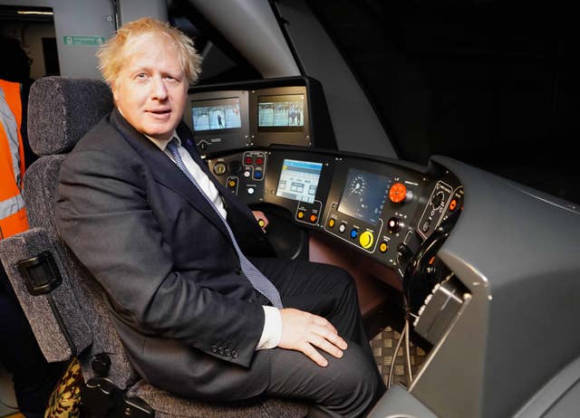 Boris Johnson train