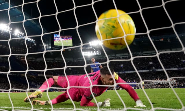 Christopher Nkunku''s penalty beats Newcastle goalkeeper Martin Dubravka