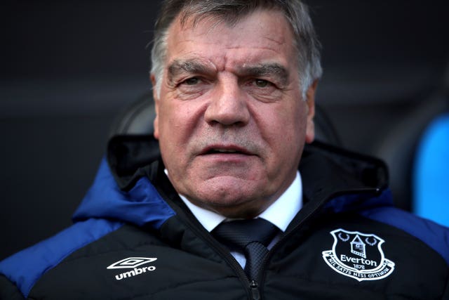 Sam Allardyce's last role in management was with Everton during the 2017-18 season