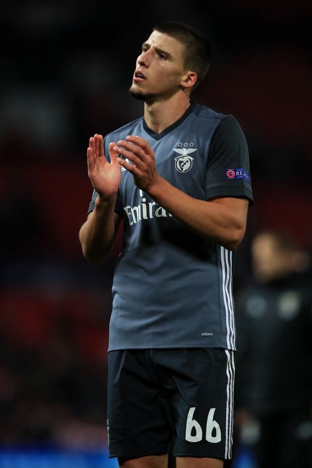 Benfica’s Ruben Dias is subject of interest from Arsenal (Mike Egerton/Empics)