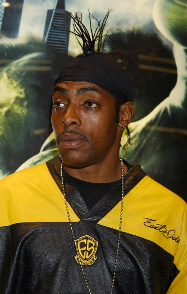 Rapper Coolio arrives at the premiere of The Hulk at the Empire cinema in London’s Leicester Square in 2003 