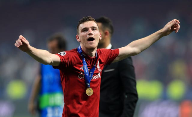 TAndy Robertson with a Champions League winners' medal