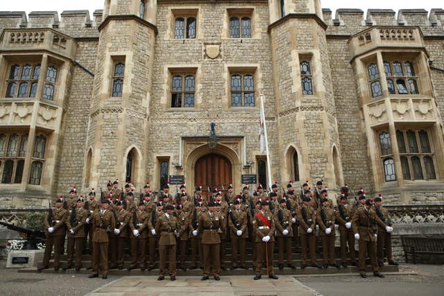 Members of the Royal Regiment of Fusiliers