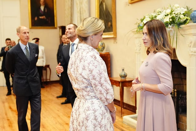 Edward and Sophie with the prime minister of Malta and his wife