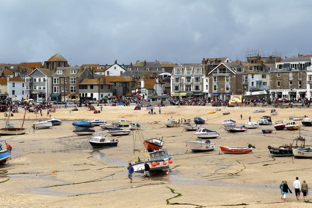 St Ives is a popular tourist destination in Cornwall (David Davies/PA)