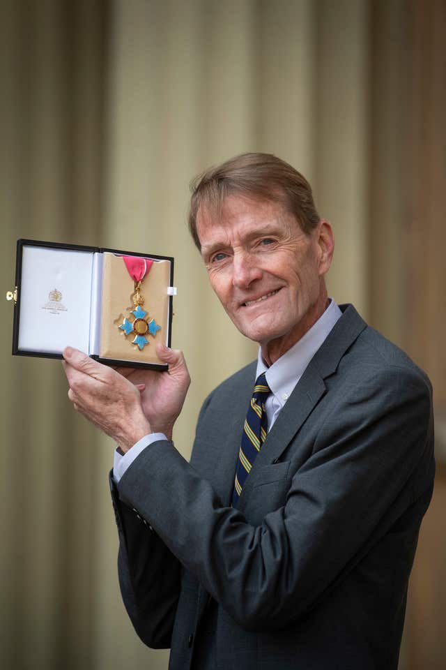 Author Lee Child, real name James Grant, after he was made CBE