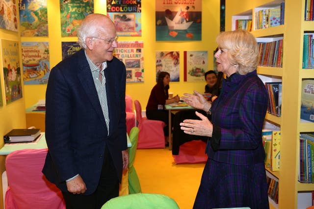 Peter Usborne, left, with the Queen Consort