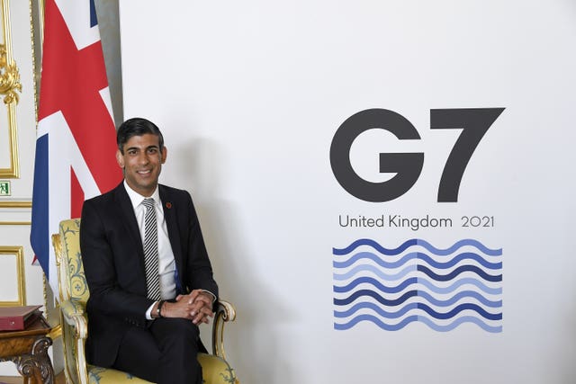 Chancellor Rishi Sunak chaired the two day G7 finance ministers meeting 