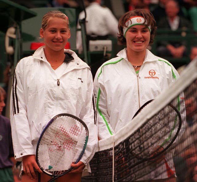 Anna Kournikova, left, reached the semi-finals in 1997