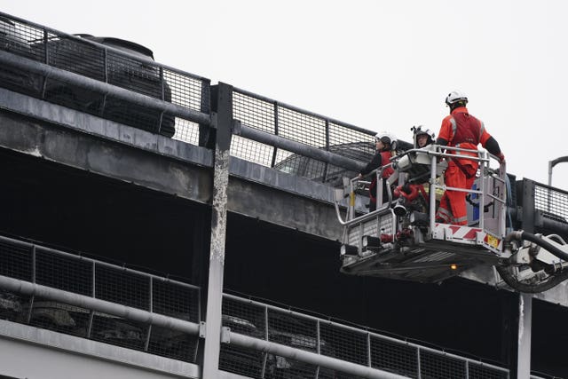 Luton Airport fire