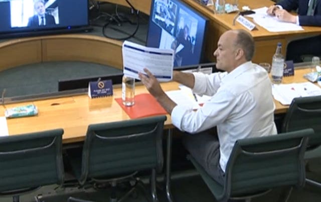 Dominic Cummings quizzed by MPs