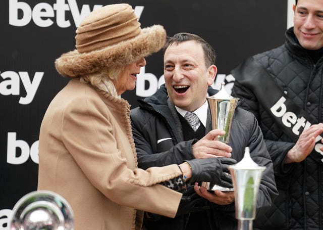 Tony Bloom alongside the Queen Consort