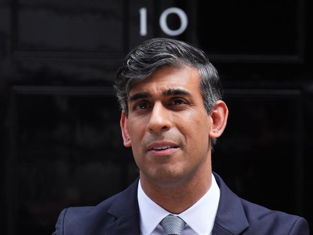 Rishi Sunak outside 10 Downing Street