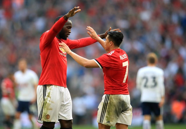 Manchester United's Romelu Lukaku (left) and Alexis Sanchez have gone out on loan
