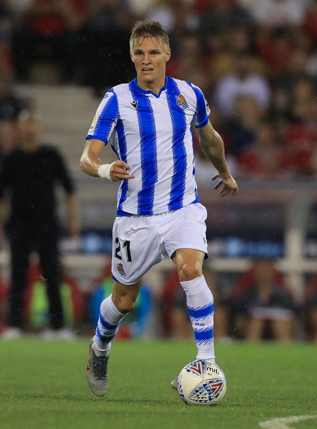 Odegaard spent time out on loan at Real Sociedad earlier in his career.